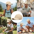 thumbnail image 6 of vlrwzc Lightweight Straw Mesh Baseball Cap Unisex Summer Sun-Shading Hat, 6 of 7