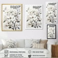 thumbnail image 4 of Designart "Calm Monochrome Dogwood III" Dogwood Floater Framed Canvas Wall Art, 4 of 5