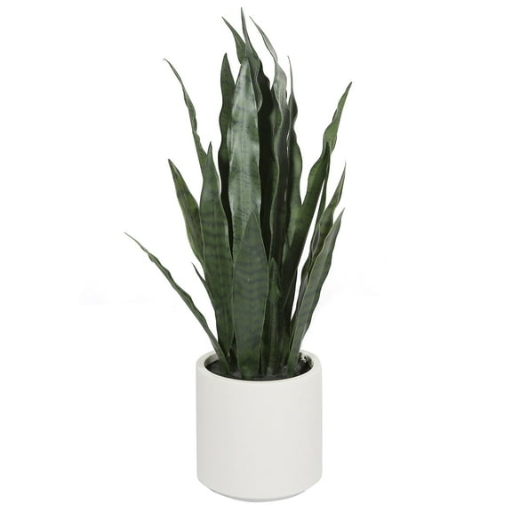 Artificial Potted Snake Plant 31in