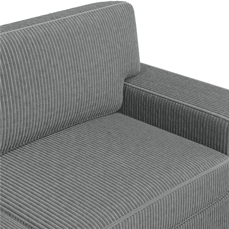 Renwick 83.5'' W 2-Seater Modern Corduroy Fabric Sofa Couch with