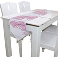 thumbnail image 3 of ColourLife Table Runner Unicorn Fantsatic Flowers Washable Table Cloth Runner for Holiday Home Wedding Table Top Decoration 13x70 Inches, 3 of 5