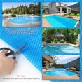 thumbnail image 5 of Joyspirit 12x24 FT Solar Pool Cover, Heavy-Duty 12Mil Insulating Blanket for Inground and Above-Ground Pools - Blue Solar Heater Cover, 5 of 7