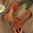 thumbnail image 2 of VoxSoles Women’s Orthopedic Style Wedge Sandals with Arch Support Anti-Slip Breathable Slip On Flip Flops Dressy Summer Comfy Platform Beach Travel Lightweight, 2 of 5