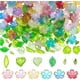 thumbnail image 1 of Kit de 192 piezas de cuentas acrílicas con forma de hojas y flores en colores surtidos para hacer bisutería. Incluye tapas para cuentas de flores y un juego de cuentas acrílicas surtidas., 1 of 5