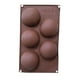 thumbnail image 1 of Injueey Molde de pastel de media bola en forma de cubo de hielo, pastelería, hornear, Chocolate, Fondant, molde de silicona, bandeja para hornear DIY Herramientas y accesorios para hornear PC 1 Injueey HA001602-00, 1 of 6