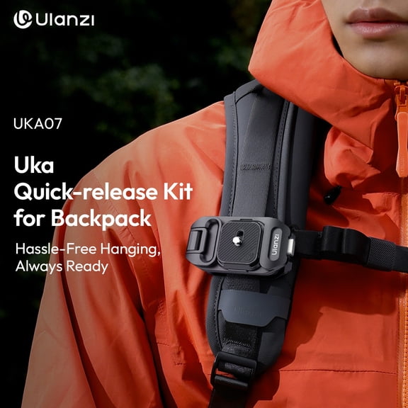 Ulanzi UKA07 Uka Quick-Release Kit for Camera Backpack Strap Clip Canon Sony Nikon