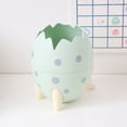 thumbnail image 2 of CoreLiving Dinosaur Egg Shaped Pencil Holders & Pen Holders Green Desk Organizer for Small Space Cute Office Accessories Countertop Makeup Brush Storage Container, 2 of 6