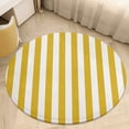 thumbnail image 6 of Aesthetic Golden Yellow And White Vertical Round Carpet Circle Rug Outdoor Patio Area Rug Washable Large Area Rugs Hallway Room Decor Fitness Mats, 6 of 8
