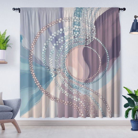 Modern Minimalist Style Curtains, Boho Style Curtains, Blackout Curtains, Suitable for Room Bedroom Decoration(Rod pocket)
