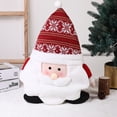 thumbnail image 2 of Gupgi Christmas Pillow Soft Santa Claus/Snowman/Elk Sofa Cushion Pillow Plush Toy for Bedroom Couch Decoration, 2 of 8