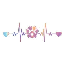 Unique Bargains Reflective Bumper Decal Reflective Laser Square Cat Paw Prints Pattern Reflective Car Sticker Personalized Decoration Vehicle Body or Door or Window