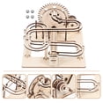 thumbnail image 4 of 1 Set 3D Wooden Marble Run Puzzle Toy Hand-cranking Track Beads Rolling Toy, 4 of 6