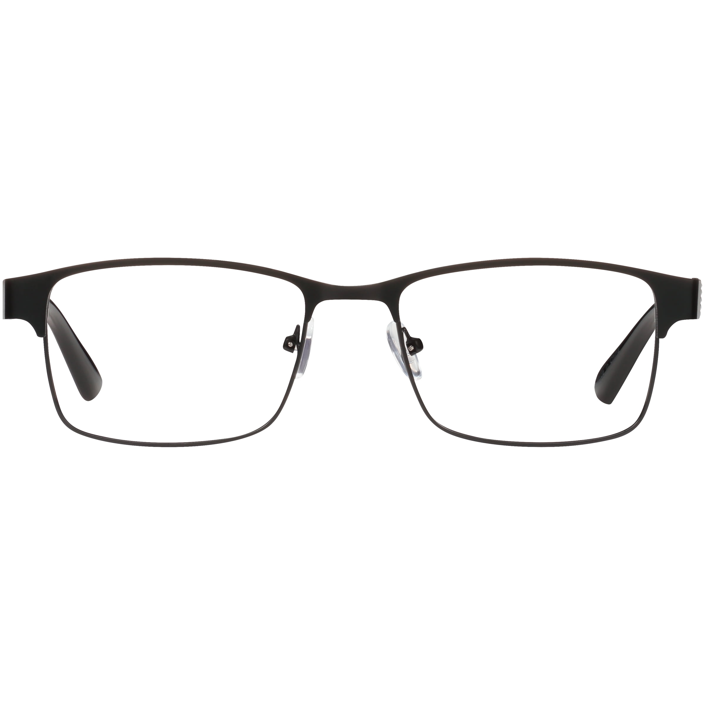 M Readers Men's Ash +1.75 Rectangle Reading Glasses with Case, Black