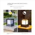 thumbnail image 5 of 2X de Columna Solar LED LáMpara de Pilar con EnergíA Solar Luz de Pared Impermeable para Exteriores para JardíN PaisajíStico de Patio 10CM, 5 of 5