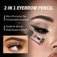Black Eyebrow Pencil, Double Ended Eyebrow Pencil with Replacement Tip