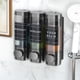 thumbnail image 4 of Shower Gel Box, Wall Mounted Head Press Soap Dispenser, Manual Hand Soap Bottle, Hotel Style Bathroom Storage, High Capacity Pump Bottle, Foldable Design, Metal Frame, For Dorm Room, 4 of 5