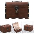 thumbnail image 4 of Hucha de madera vintage con cerradura, caja de cofre del tesoro de madera, caja de dinero de madera vintage hecha a mano, caja de dinero segura, caja de dinero, caja de dinero, caja de dinero, gi, 4 of 5