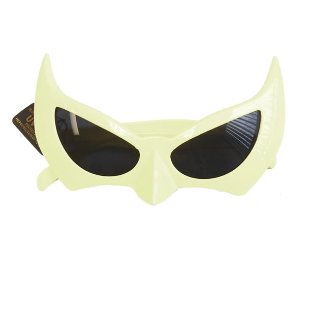 Batman Sunglasses White Batgirl Catwoman Bat Cat Style Superhero Costume