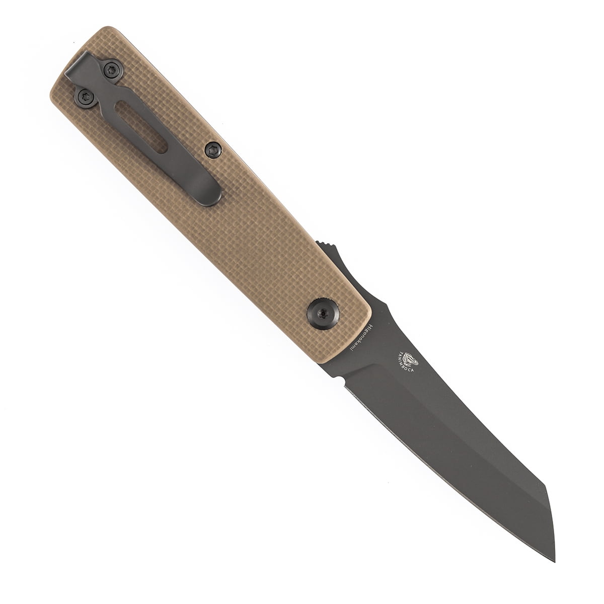 Tenable Higonokami Folding Pocket Knife,3.02'' Gray Coating D2 Blade,Light Sand G10 Handle,B2135A5