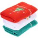 thumbnail image 1 of Comfortable Hand Towel Xmas Towel Set Bathroom Use Red Breathable Foldable 3Pack, 1 of 5