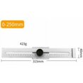 thumbnail image 2 of Single Piece, Accurate Measurement Range 250mm Metal Ruler, 2 of 5