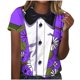 thumbnail image 1 of Camisetas Casuales de Manga Corta de la Tripulación Cuello Impreso Gráfico Tee Ligero Superior 95% Poliéster 5% Elastano, Uso Diario Camiseta Cómoda para Todo el Año, 1 of 1
