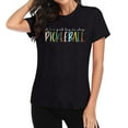 thumbnail image 7 of Women's Workout T Shirts Novelty Pickleball Graphic Print Short Sleeved Tee Tops Trendy Casual Relaxed Fit Basic Outfit Blouses, 7 of 7