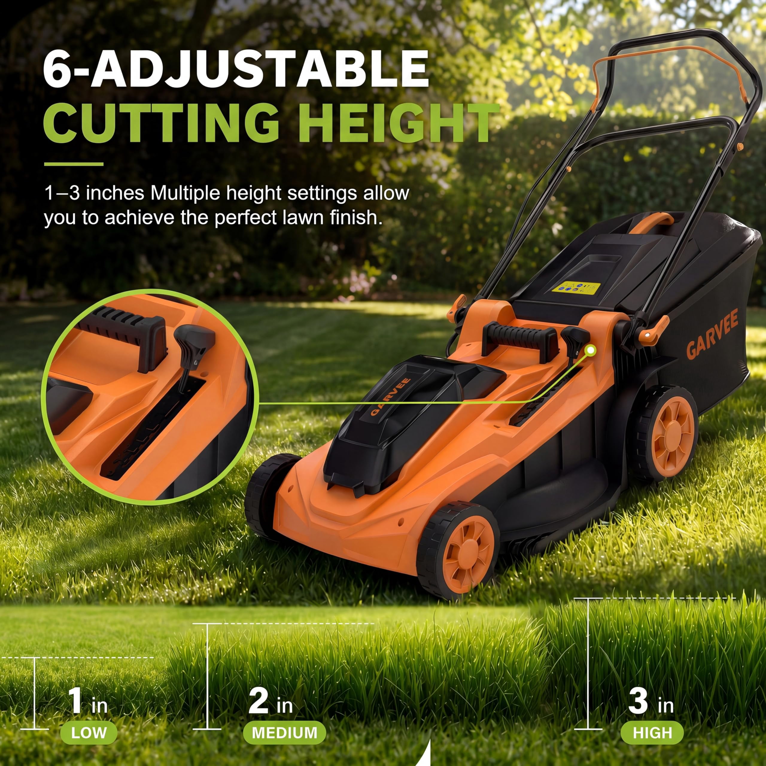 17" Cord-Free Electric Lawn Mower, 2x20V 4.0Ah Batteries - Brushless Motor - 2-in-1 Bagging & Mulching - Walk-Behind Push Mower with Charger