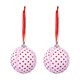 thumbnail image 1 of Aooww 6cm Valentines's Day Handmade Fabric Ball Decorative Pendant, Anniversary Hanging Decor, Valentine's Day Gifts For Couples,E, 1 of 6