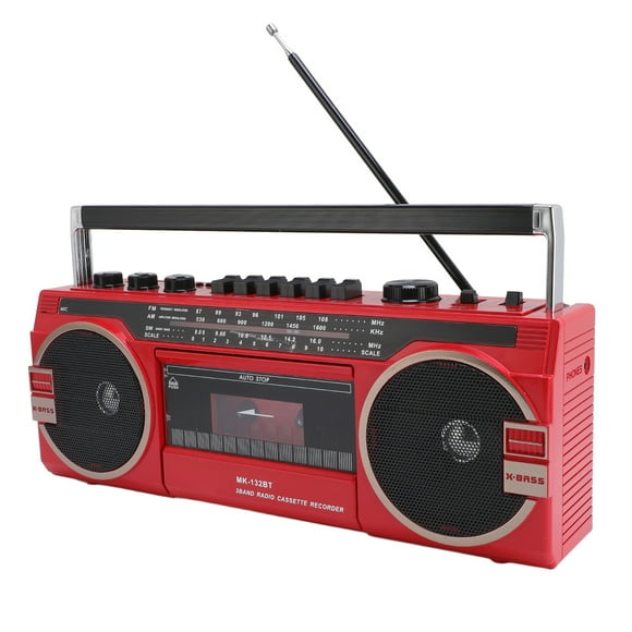 Portable Cassette Player AM Radio Stereo - Casette Tape Player Recorder, Retro Cassette Tape Player Recorder with Bluetooth Speaker,Tape Recorder Cassette Player