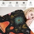 thumbnail image 3 of JRXY Cute Mushroom Throw Blanket Aesthetic,Witchy Gifts for Women,Gothic Gifts,Soft Cozy Warm Moth Witchy Plush Blanket Throw for Women Men Teens Girls Boys Mom, Black White, 3 of 6