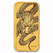 2025 Australia 1 oz Gold Dragon Rectangular Coin BU
