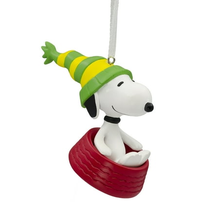 Hallmark Peanuts - Hallmark Peanuts Snoopy Sledding in Dog Bowl Christmas Ornament