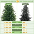 thumbnail image 7 of 3FT Artificial Cedar Topiary Tree with Pot Set of 2 Fake Evergreen Indoor Outdoor Garden Porch  Decor, 7 of 7