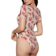 thumbnail image 2 of Balery Crab Lobster 1 Body de cuello redondo de manga corta para mujer Tops de manga corta Tops básicos-Medium, 2 of 7
