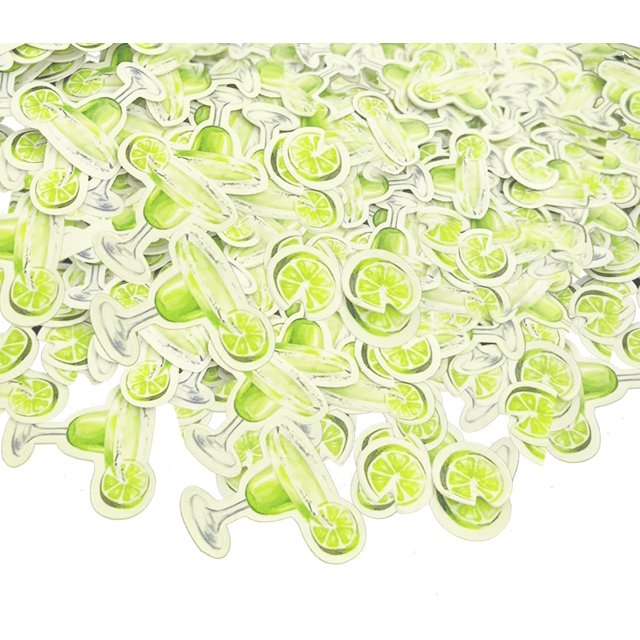 PinesC 400pcs Margarita Glasses Lime Confetti, Margs and Matrimony Bachelorette Decor Martini Birthday Party Decorations Weenies and Tinies Party Decor for Mexican Day Bridal Shower Birthday Tropic