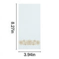 thumbnail image 5 of BalsaCircle 20 Pieces White Rose Gold Airlaid Paper Napkins Metallic Floral Design, 5 of 8