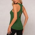 thumbnail image 5 of Women's Ice Silk Backless Yoga Top, Breathable Hollow Out Workout Tank, Quick-Dry Athletic Sleeveless Shirt for Fitness & Gym, Sizes S-XL, 5 of 6