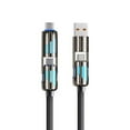 thumbnail image 1 of 4-in-1 USB-C Fast Charging Cable, 240W PD Charger with Breathing Light, Durable Silicone Material - Compatible with Phones/Tablets/Laptops, 1 of 3