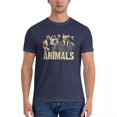 thumbnail image 1 of Camiseta clásica de los animales para hombre camisetas vintage camisetas de verano paquete, 1 of 6