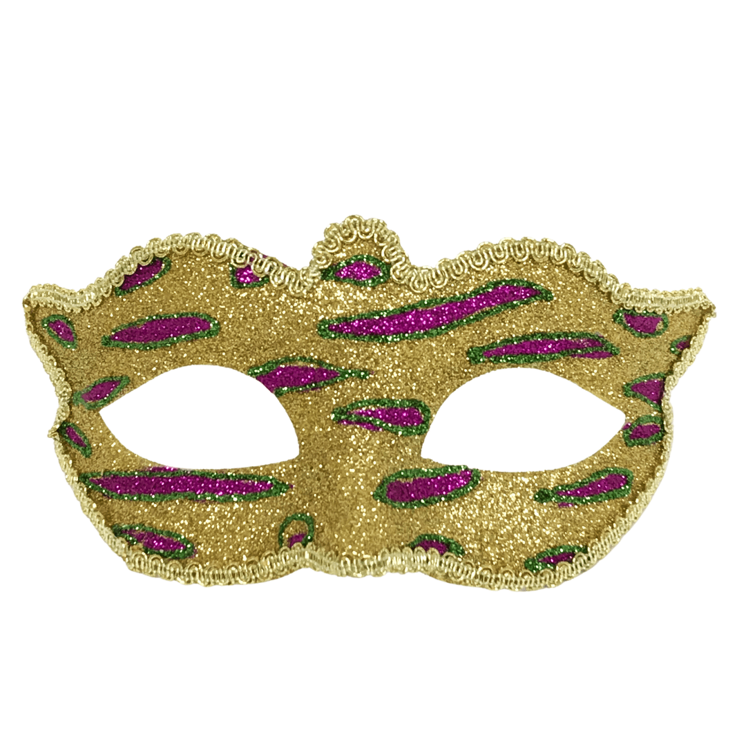 Masque Rage Temp Tattoo Mask Royal Blue Black Mardi Gras Masquerade Walmart Com