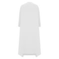 thumbnail image 3 of Women's Plus Size Loose Robe Casual Dress Solid Color Oversized Maxi Dress Ladies Long Sleeve Round Neck Long Dresses, 3 of 7