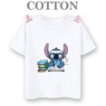 thumbnail image 3 of Camiseta de algodón Lilo Stitch Anime Verano Múltiples Moda Niños Niños Camisetas Cuello Redondo Casual Manga Corta Top, 3 of 5