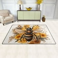 thumbnail image 3 of Bee with Honey Area Floor Mats Non-Slip Rugs Soft Doormat 60 x 39 inch Carpet for Living Dining Room Bedroom Decorative, 3 of 7