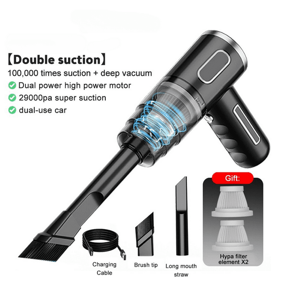 29000Pa Car Wireless Vacuum Cleaner Wet Dry Vacuum Cleaner Cordless Handheld Auto Vacuum Home & Car Dual Use Mini Vacuum Cleaner