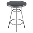 thumbnail image 4 of Pemberley Row Composite Wood Black/Chrome Pub Set Round 30" Unassembled, 4 of 9