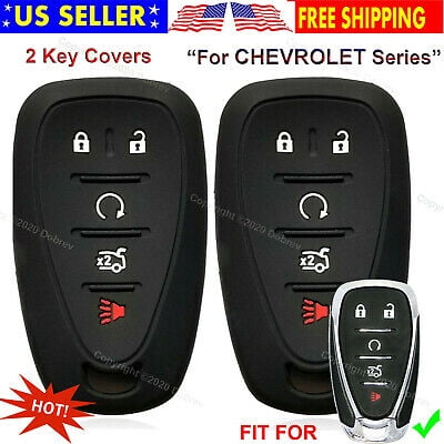 2pcs 5B Silicone Case Protector Fob Cover Smart Remote Holder for Chevrolet Key