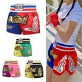thumbnail image 4 of DAMIFU Unisex Boxing Shorts Mma Muay Thai Training Trunks Fitness Shorts For Adults, 4 of 8