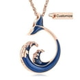 thumbnail image 4 of Whale Tails and Waves Urn Locket Cremation Jewelry for Ashes Holder Memory Necklace Memorial Jewelry, 4 of 5