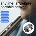 thumbnail image 2 of Femme Homme Nez Tondeuses à Cheveux Portable Multi-Usage Rasage Outil de Retrait de Sécurité Lavable Salon Professionnel Type Bleu 2, 2 of 9
